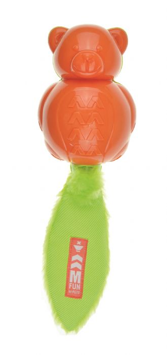  ON/OFF TEDDY KÖPEKLER İÇİN KAUÇUK OYUNCAK ORANGE/GREEN  BRSP-10631499 -1