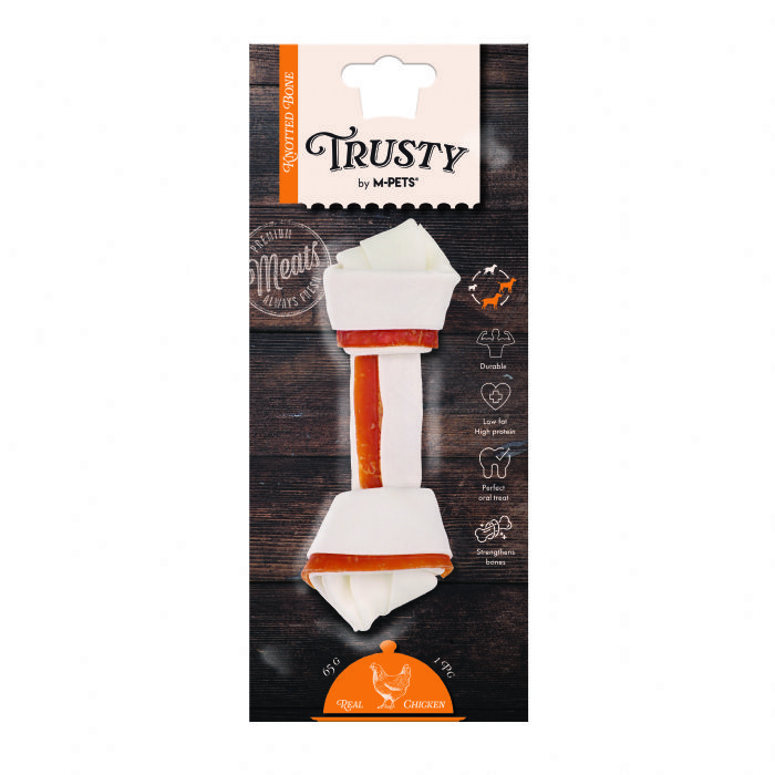  TRUSTY CHICKEN DÜĞÜMLÜ KEMİK 65GR/15,3CM BRSP-19046299 -1