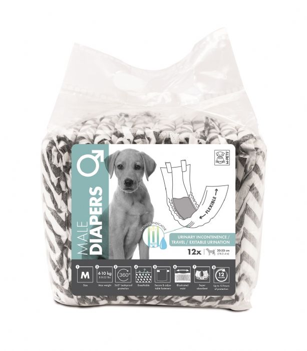 brsp 10116299 M-PETS DIAPERS ERKEK KÖPEKLER İÇİN KÜLOT (M) 12 li-1