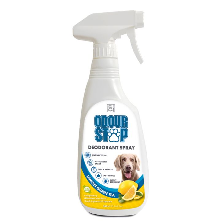 brsp 10117099 M-PETS ODOUR STOP DEODORANT SPRAY LEMON GREEN TEA 500ML -1