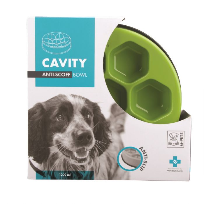 brsp 10503908 M-PETS CAVITY YAVAŞ YEME MAMA KABI 1200ML GREEN -1