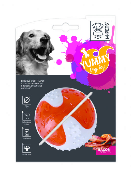 10635599 M-PETS YUMMY BALL ET AROMALI KAUÇUK KÖPEK OYUNCAĞI brsp-1