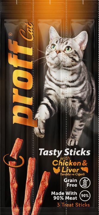 Proff Cat Sticks Tavuk Ciğer 3X5gr  lora-1