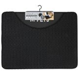 brsp  20117903 M-PETS DUPLEX ELEKLİ KEDİ KUMU PASPASI SİYAH 60X45CM -1