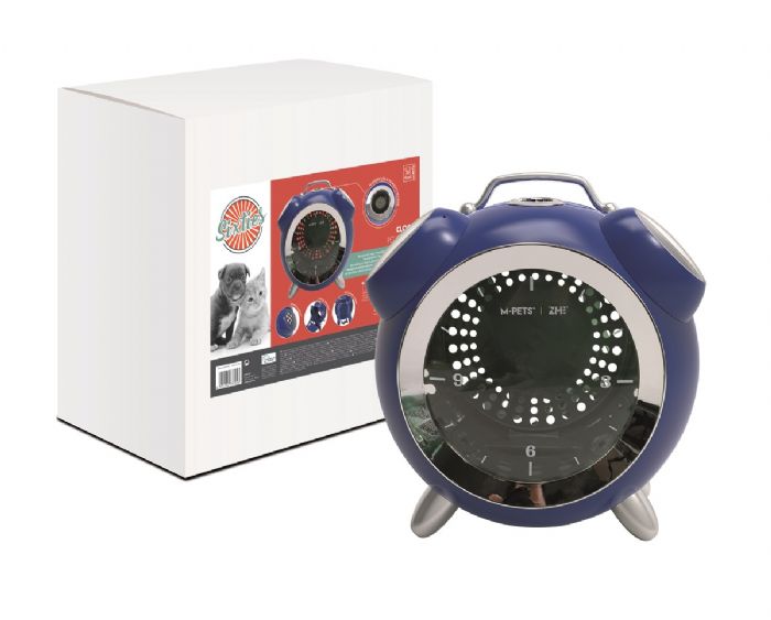 brsp 20401599 M-PETS SIXTIES CLOCK TAŞIMA ÇANTASI BLUE 40X44X26CM-1