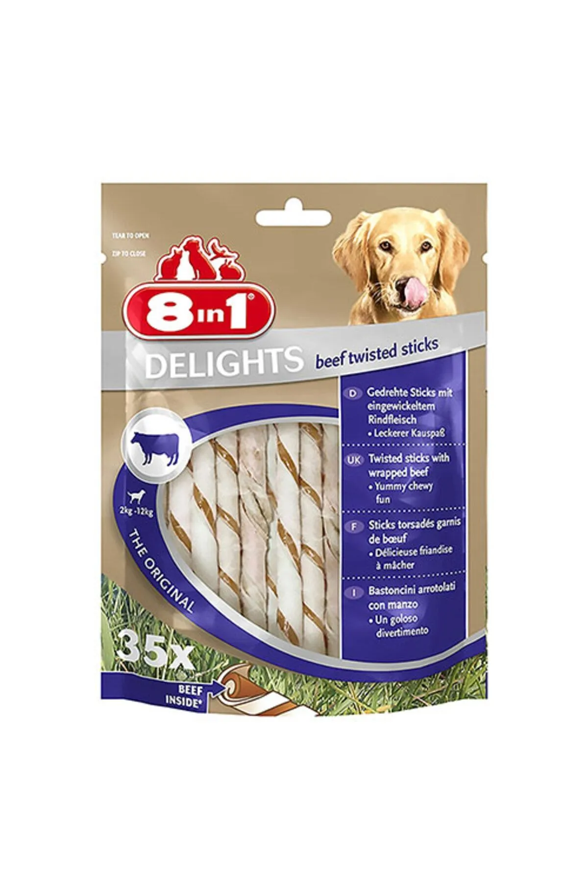 ADP-661328 8in1 Delights Köpekler Için Biftekli Ödül Çubuğu 190 Gr-1