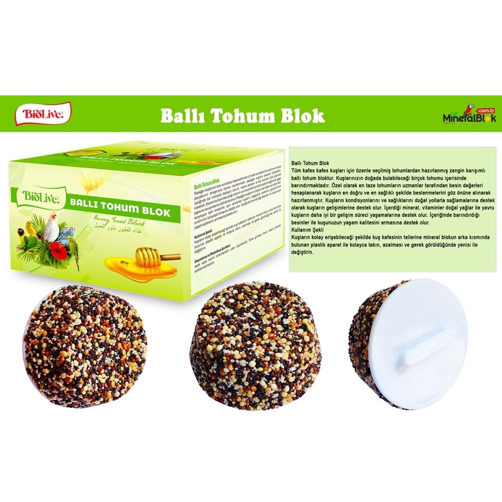 BİOLİVE Ballı Tohum Kraker Blok 18 li 0080 mtc-1