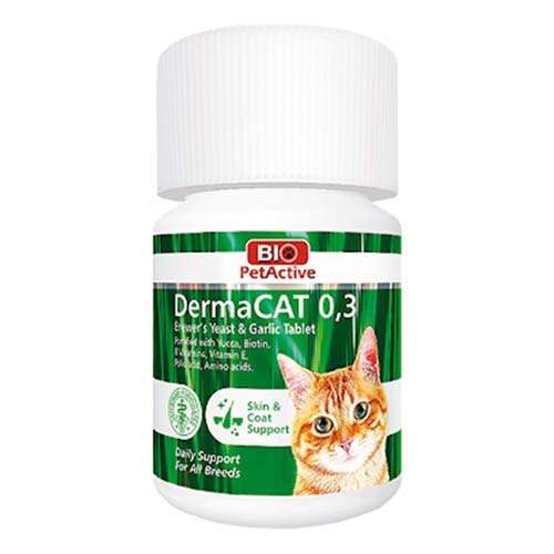 BPA-137 Bio Pet Active 0,3 Dermacat Brewers Yeast Kedi Tüy Bakımı 22,5 Gr (75 Tablet)-1