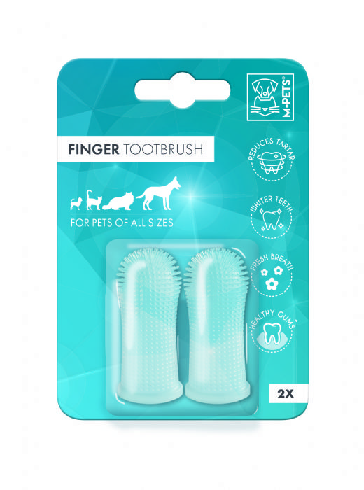 BRSP-10125999 M-PETS FINGER SİLİKON PARMAK DİŞ FIRÇASI 2Lİ-1