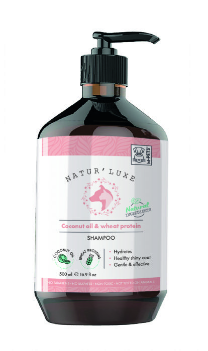 brsp-10172099 M-PETS NATURLUXE DOG SHAMPOO COCONUT OİL & WHEAT PROTEİN 500ML-1