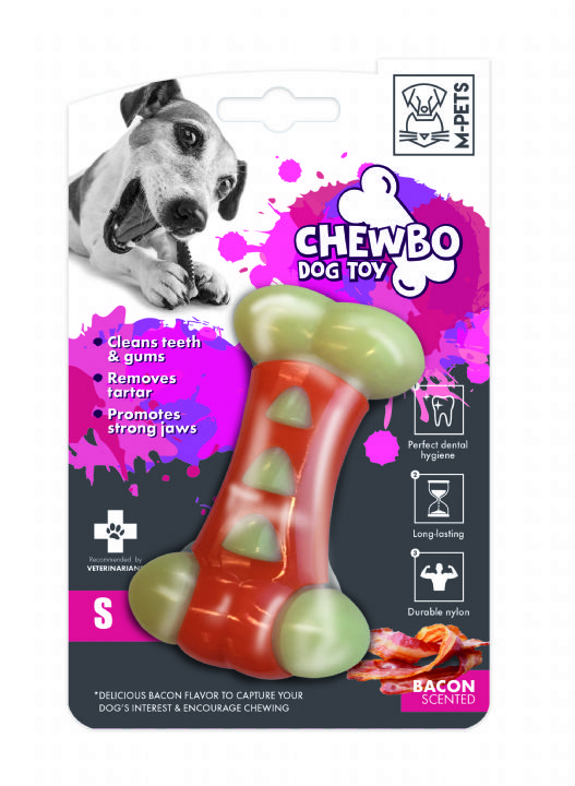 brsp 10633216 M-PETS CHEWBO TRIBONE DENTAL ET AROMALI KÖPEK OYUNCAĞI (S)-1