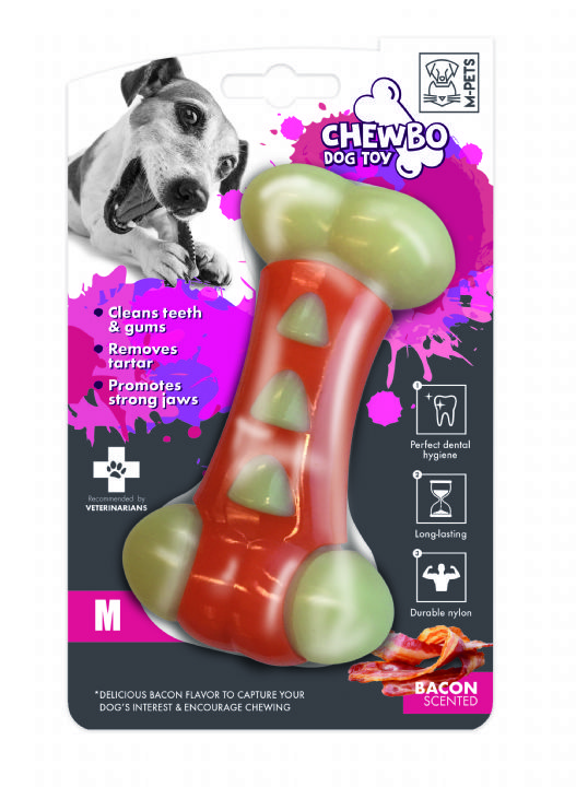 brsp 10633316 M-PETS CHEWBO TRIBONE DENTAL ET AROMALI KÖPEK OYUNCAĞI (M)-1