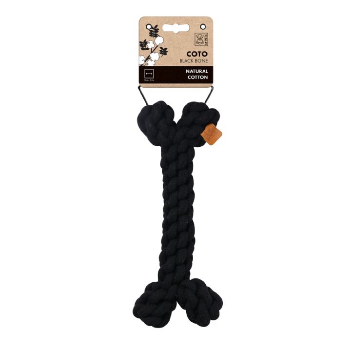 brsp-10649008 M-PETS COTO BLACK BONE 30CM ÖRGÜ KEMİK OYUNCAK-1