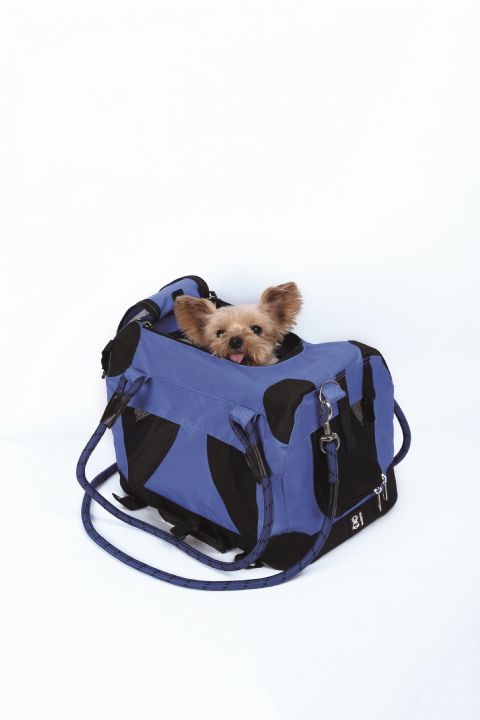 BRSP-10703999 M-PETS 2IN1 REMIX BLACK/BLUE TAŞIMA ÇANTASI 41X28X28CM-1