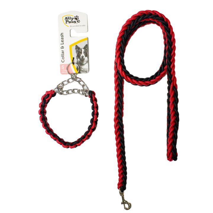 BRSP-10712 ALLY PAWS COLLAR & LEASH (S) 1,5CMX120CM GEZDİRME SETİ-1