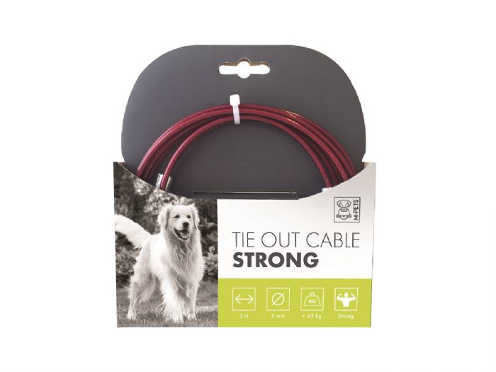 BRSP-10800099 M-PETS STRONG BAHÇE BAĞLAMA HALATI 3MT/RED-1