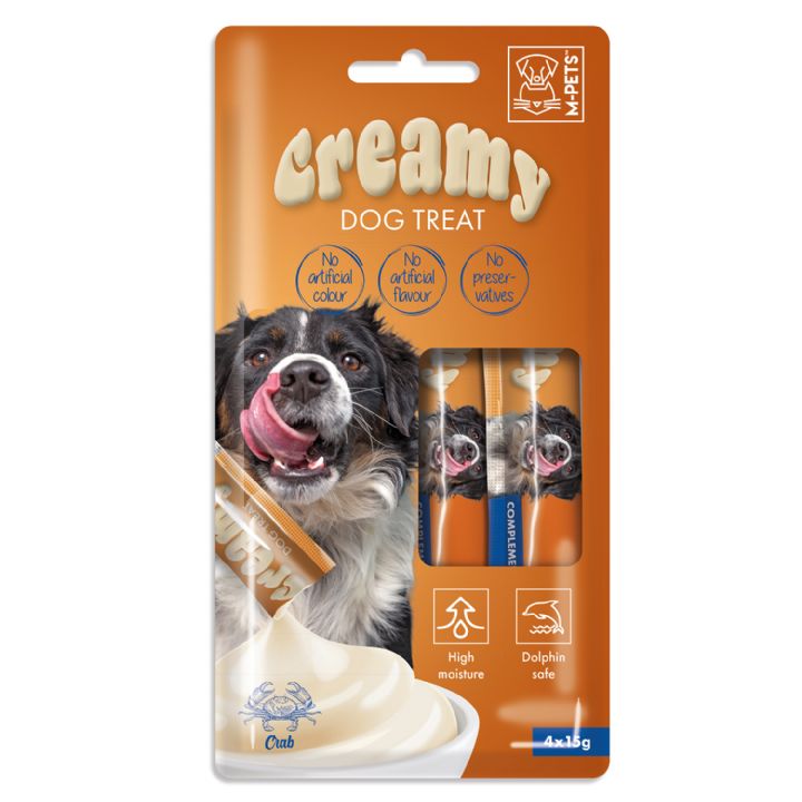 brsp 19039899 M-PETS KÖPEK ÖDÜLÜ CREAMY YENGEÇLİ 4X15GR -1