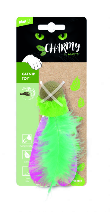 BRSP-20640499 M-PETS CHARMY FIREFLY CATNİPLİ KEDİ OYUNCAĞI GREEN-1