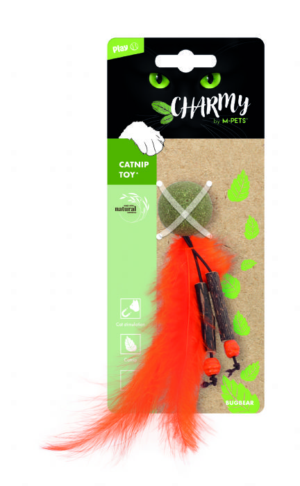 BRSP-20640899 M-PETS CHARMY BUGBEAR CATNİPLİ KEDİ OYUNCAĞI ORANGE-1