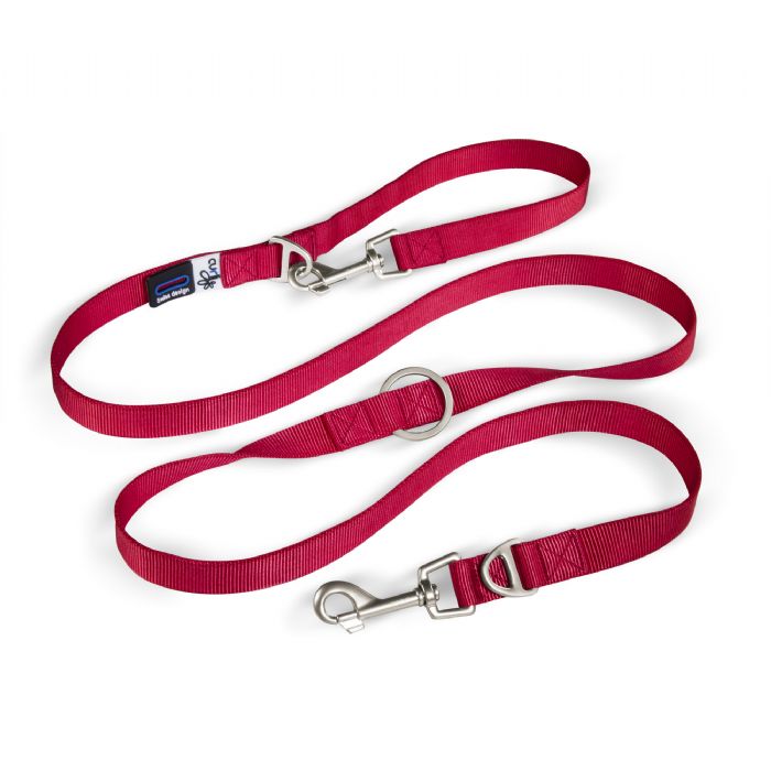 brsp SU1797-CURLI ADJUSTABLE LEASH NYLON RED L-1