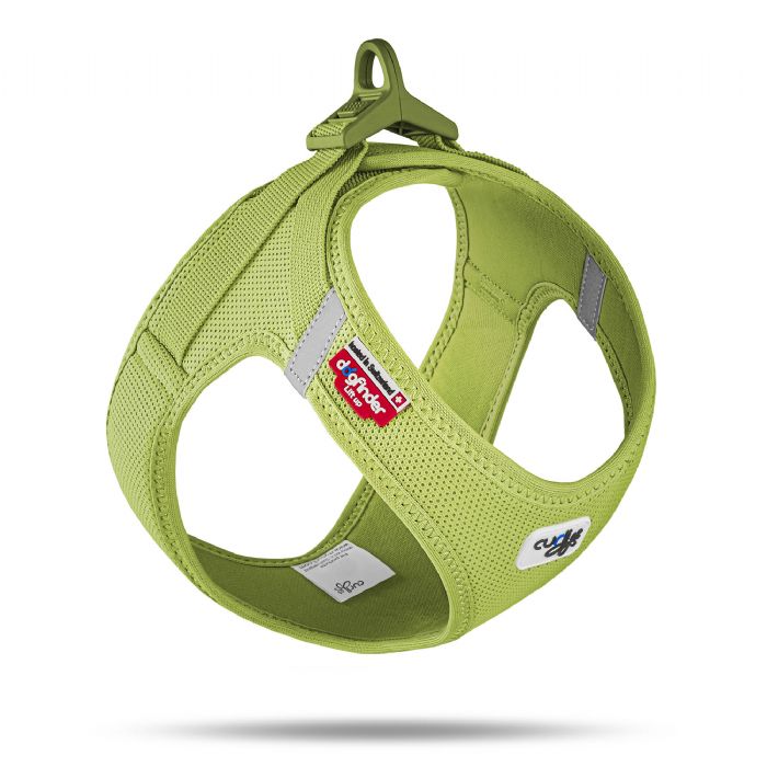 brsp SU2850-CURLI VEST HARNESS CURLI CLASP AIR-MESH LIME 3XS-1