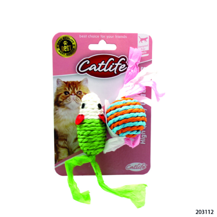 Catlife Kediler İçin Fare ve TOP 2Lİ Oyuncak 203112-brsp-1