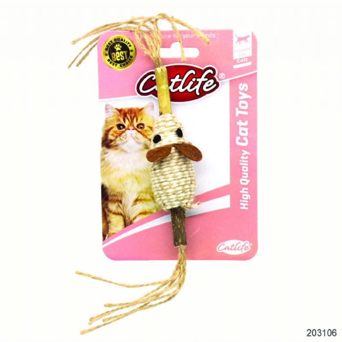 Catlife Kediler İçin İpli Fare Oyuncak 203106-brsp-1