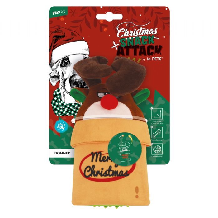 CHRISTMAS DONNER SNACK ATTACK KÖPEK OYUNCAĞI BRSP 10654699 -1