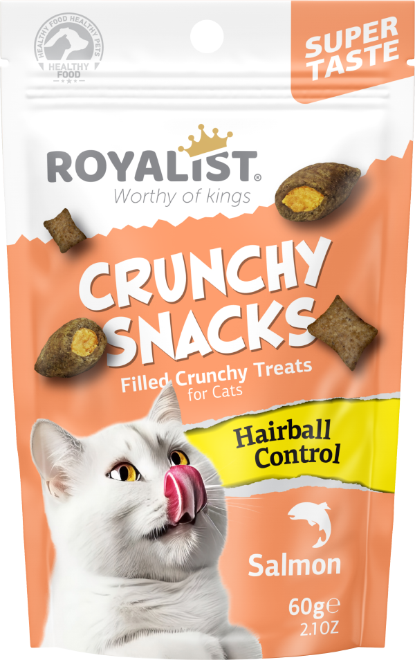 CRUNCHY SNACKS SOMON /HAİRBALLCONTROL KEDİ ÖDÜL MAMASI 60 GR 03743-1