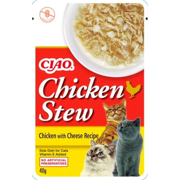 CZP-EU814  CİAO CHİCKEN STEW TAVUK GÜVEÇ VE PEYNİRLİ PATE 40 GR-1