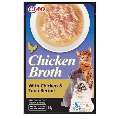 CZP-EU822  CİAO CHİCKEN BROTH TAVUK SULU VE TON BALIKLI KEDİ ÇORBASI 50 GR-1