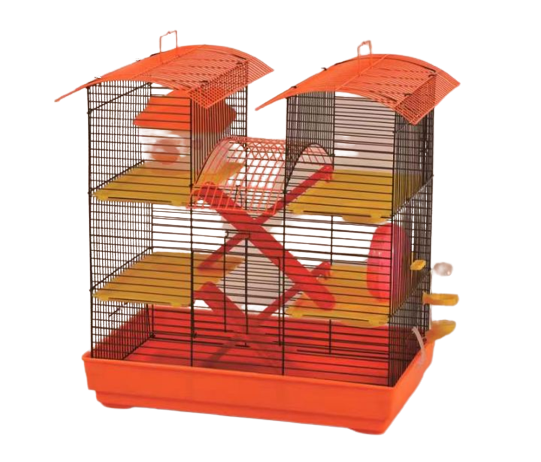 has-515-M025 Hamster Kafesi Oval Çatılı 45.5×28.5×46-1