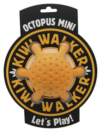 KİWİ TPR-835 Kiwi Walker Parçalanmaz Yüzen Köpek Oyuncağı Ahtapot Mini TURUNCU-1