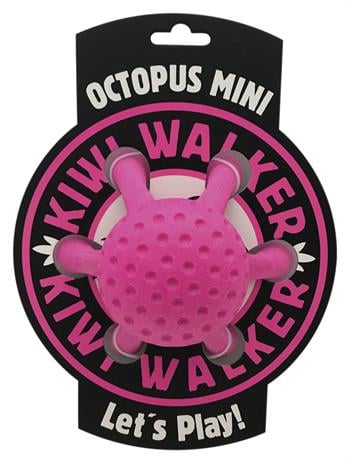 KİWİ TPR-838 Kiwi Walker Parçalanmaz Yüzen Köpek Oyuncağı Ahtapot Mini PEMBE-1