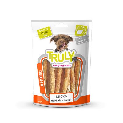 KYP-445-CE-19H Truly Yumuşak Köpek Ödülü Tavuk-Havuç Burgu 90 Gr-1