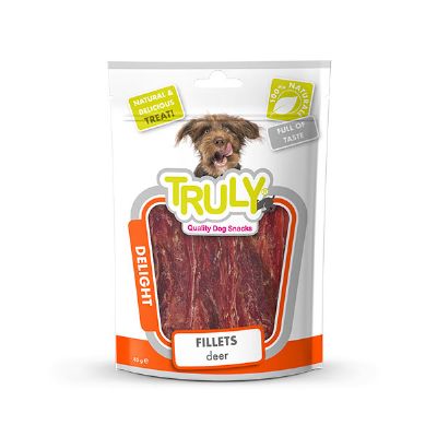 KYP-445-VA-01H Truly Yumuşak Köpek Ödülü Jerky GEYİK ETLİ 90 Gr-1