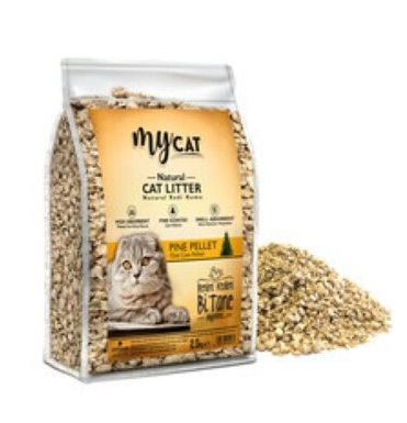 MYCAT ÇAM PELLETİ KEDİ KUMU 2KG-1