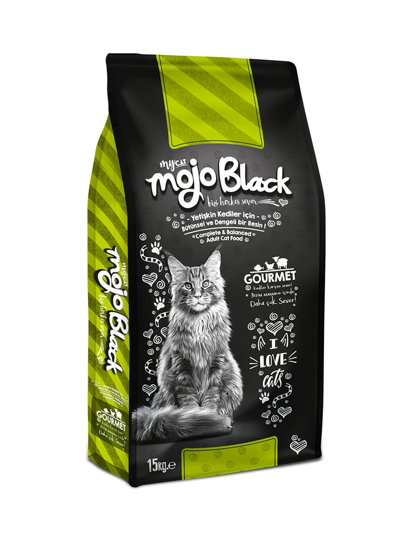 MOJO BLACK GOURME KEDİ MAMASI 15KG-1