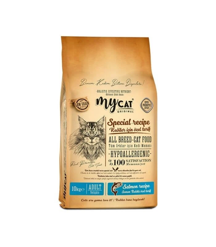 MYCAT ORIGINAL HYPOALLERGENIC SKIN CARE SOMON BALIKLI KEDİ MAMASI (10KG)-1