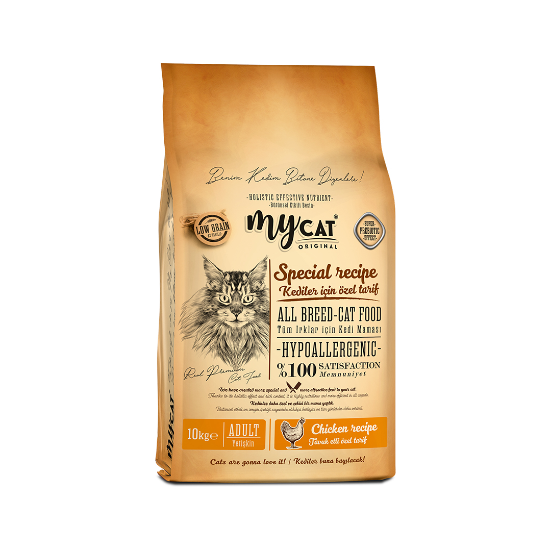 MYCAT ORIGINAL URINARY TAVUK ETLİ ALL BREED-TÜM IRKLAR İÇİN KEDİ MAMASI (10KG)-1