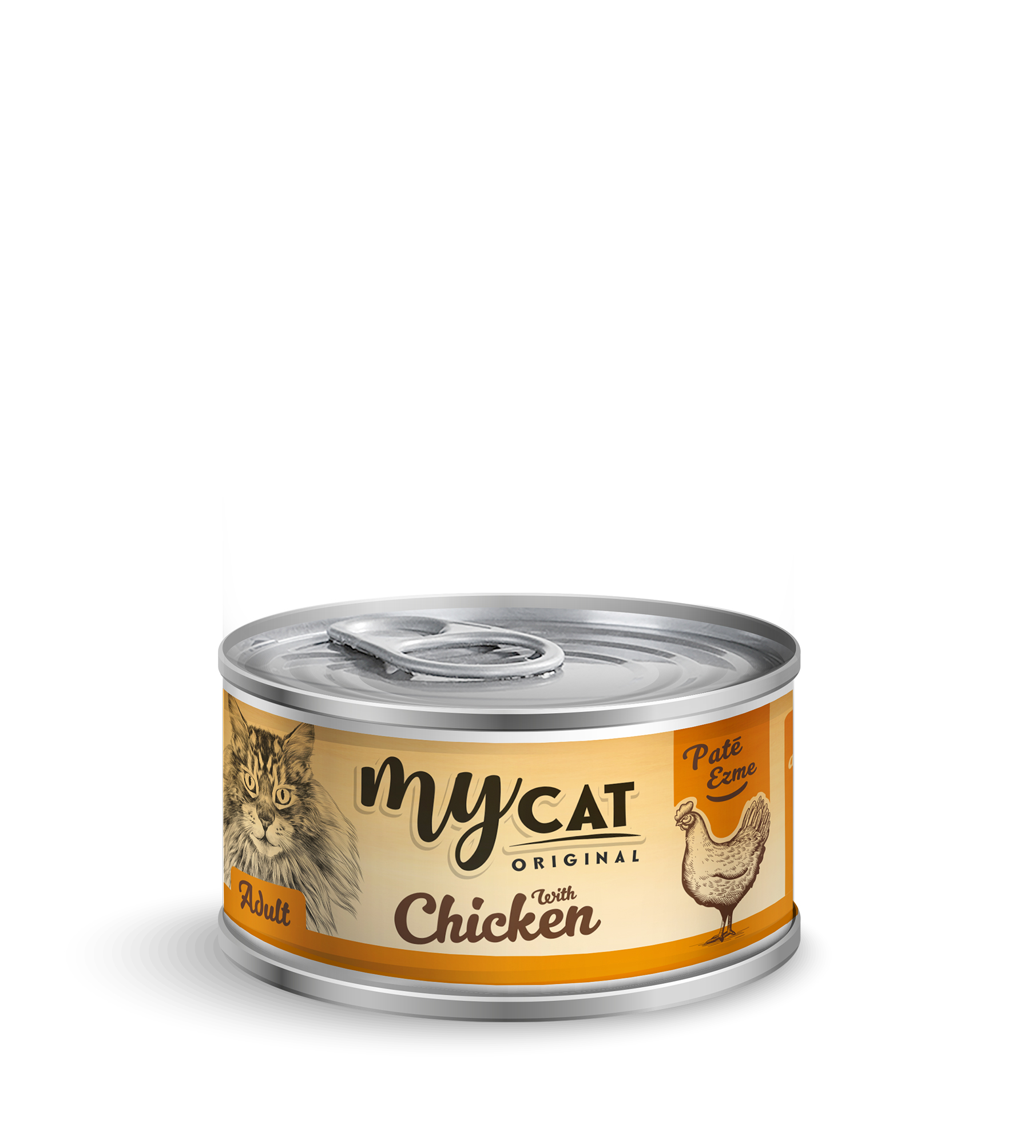 Mycat Tavuk Etli Pate Kedi Konservesi 80 Gr TEKLİ-1