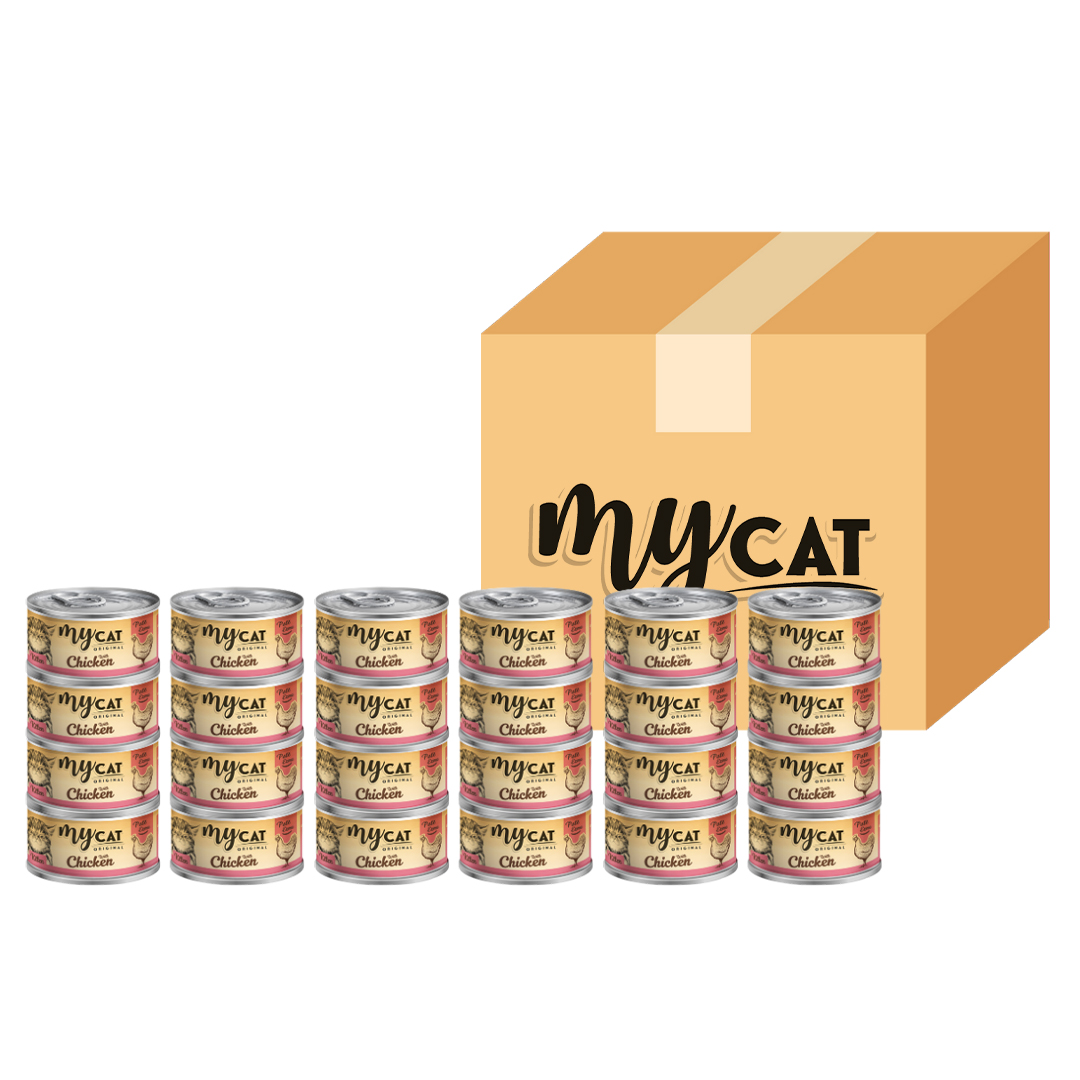 Mycat Tavuk Etli Pate Yavru  Kedi Konservesi 80 Gr (24'lü) -1