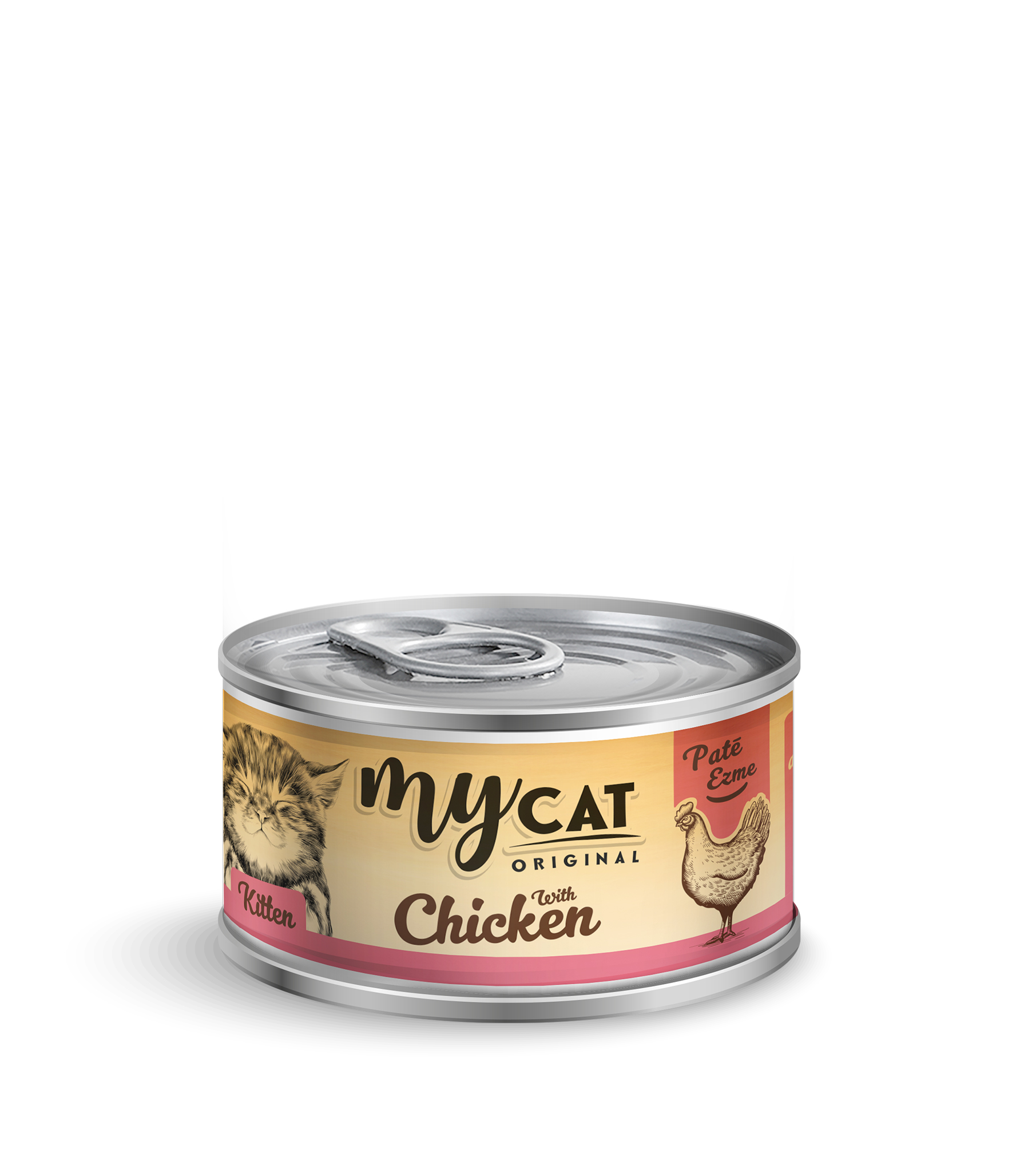 Mycat Tavuk Etli Pate Yavru Kedi Konservesi 80 Gr TEKLİ-1