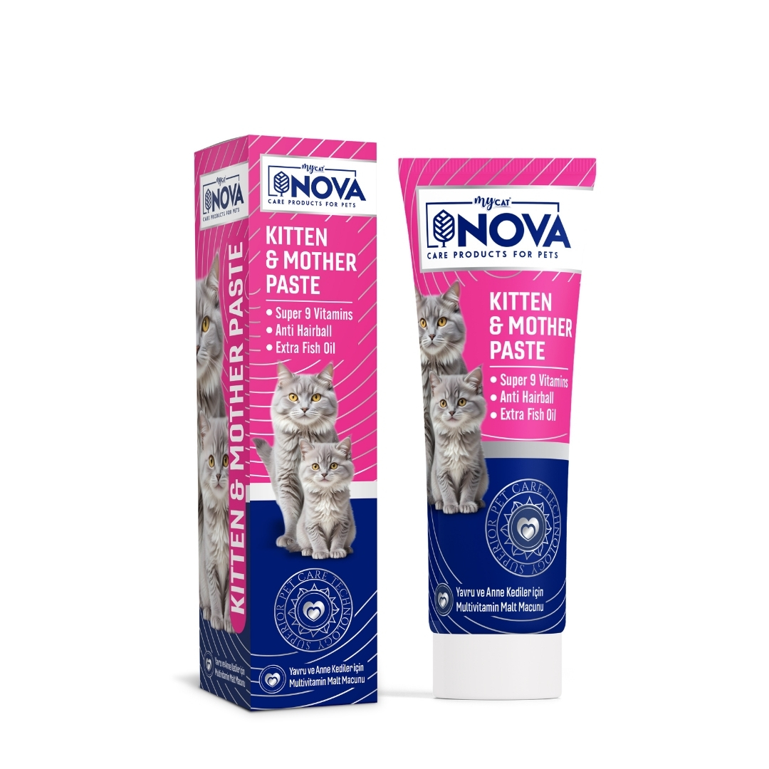 NOVA PREMIUM KITTEN&MOTHER ANTI HAIRBALL MALT PASTE-1