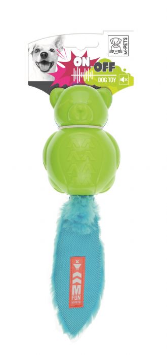 ON/OFF TEDDY KÖPEKLER İÇİN KAUÇUK OYUNCAK BLUE/GREEN BRSP-10631399 -1