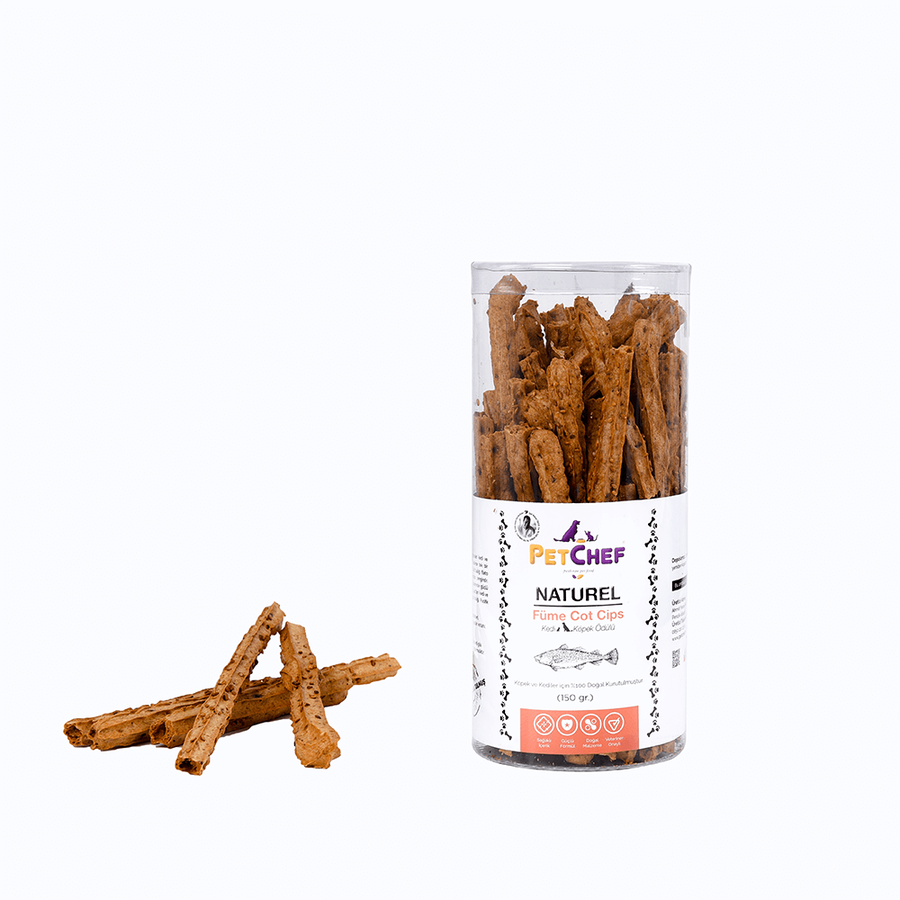 PCF-Füme Somon Balığı Köpek Ödül Cips (150 Gr)-1