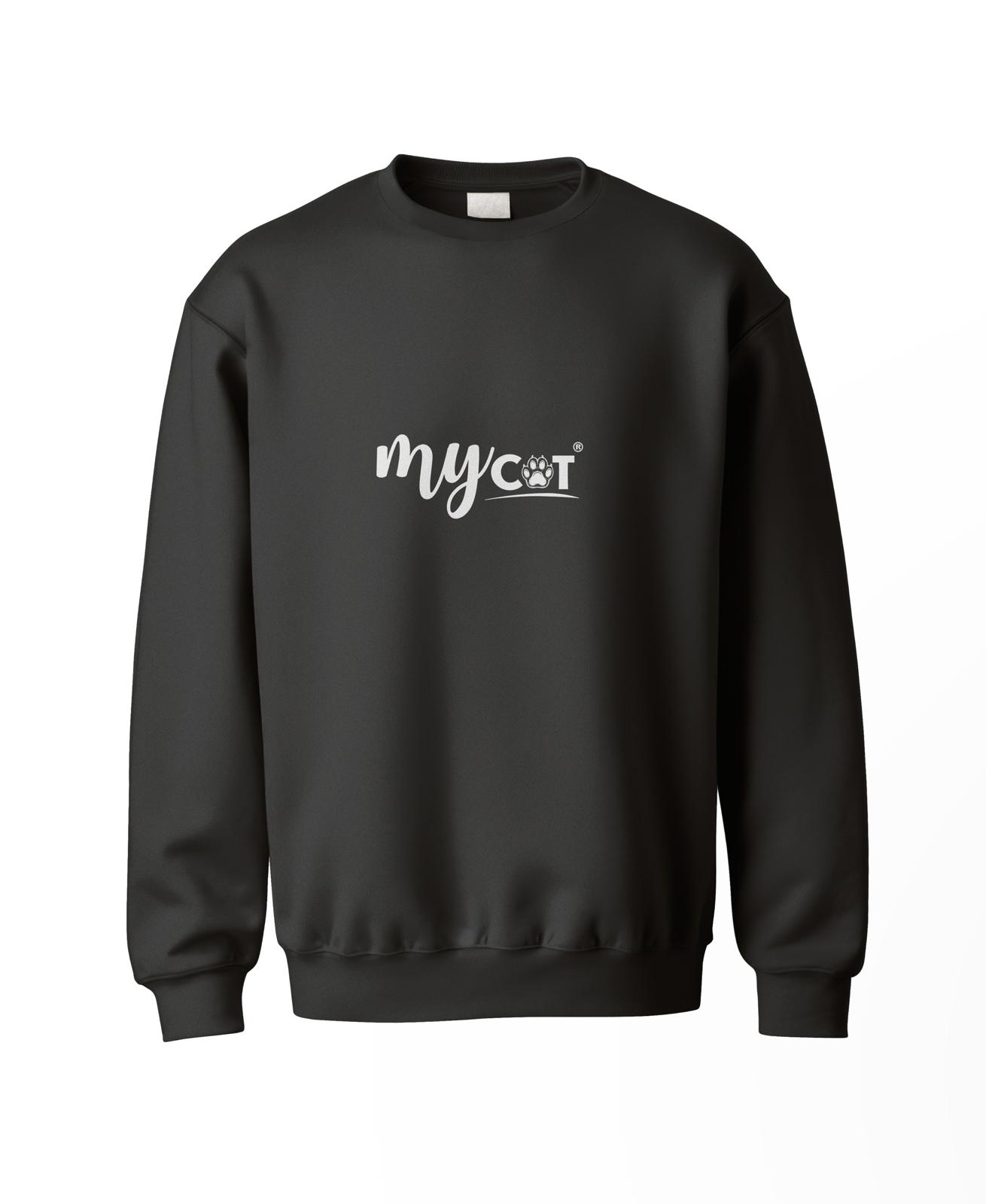 Pet Elegante Siyah  Mycat Yazılı Sweatshirt   s-1