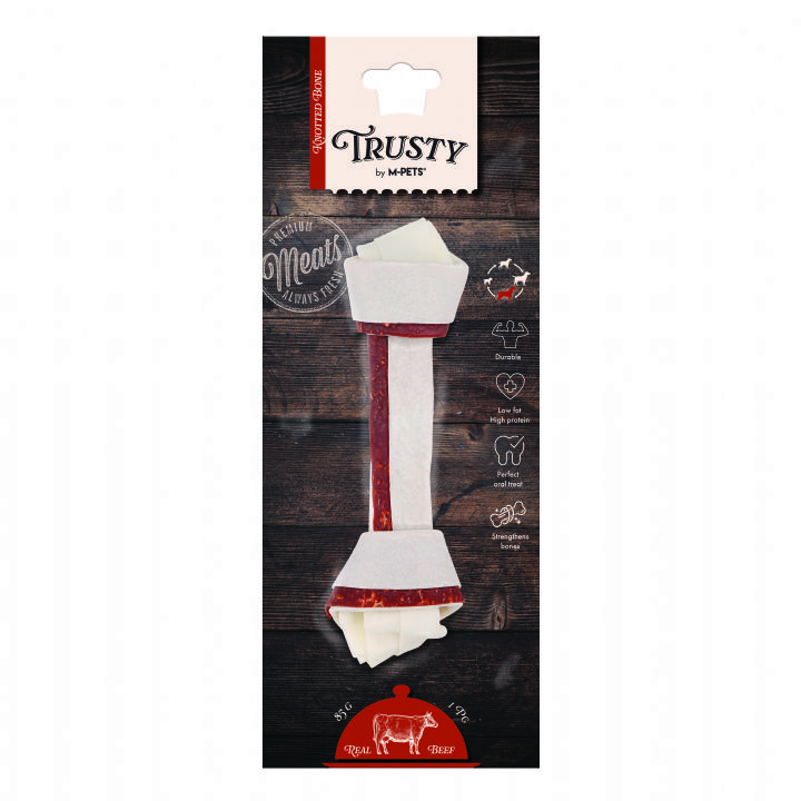 TRUSTY BEEF DÜĞÜMLÜ KEMİK 85GR/20,3CM  BRSP-19046799 -1