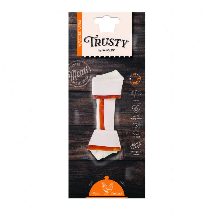 TRUSTY CHICKEN DÜĞÜMLÜ KEMİK 45GR/12,7CM BRSP-19046199 -1