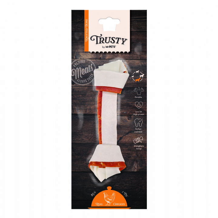 TRUSTY CHICKEN DÜĞÜMLÜ KEMİK 85GR/20,3CM BRSP-19046399 -1